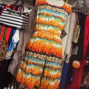 Ashley Stewart Multicolored Print Jumpsuit